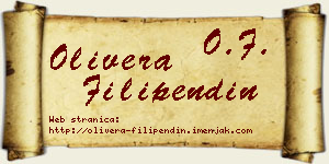 Olivera Filipendin vizit kartica